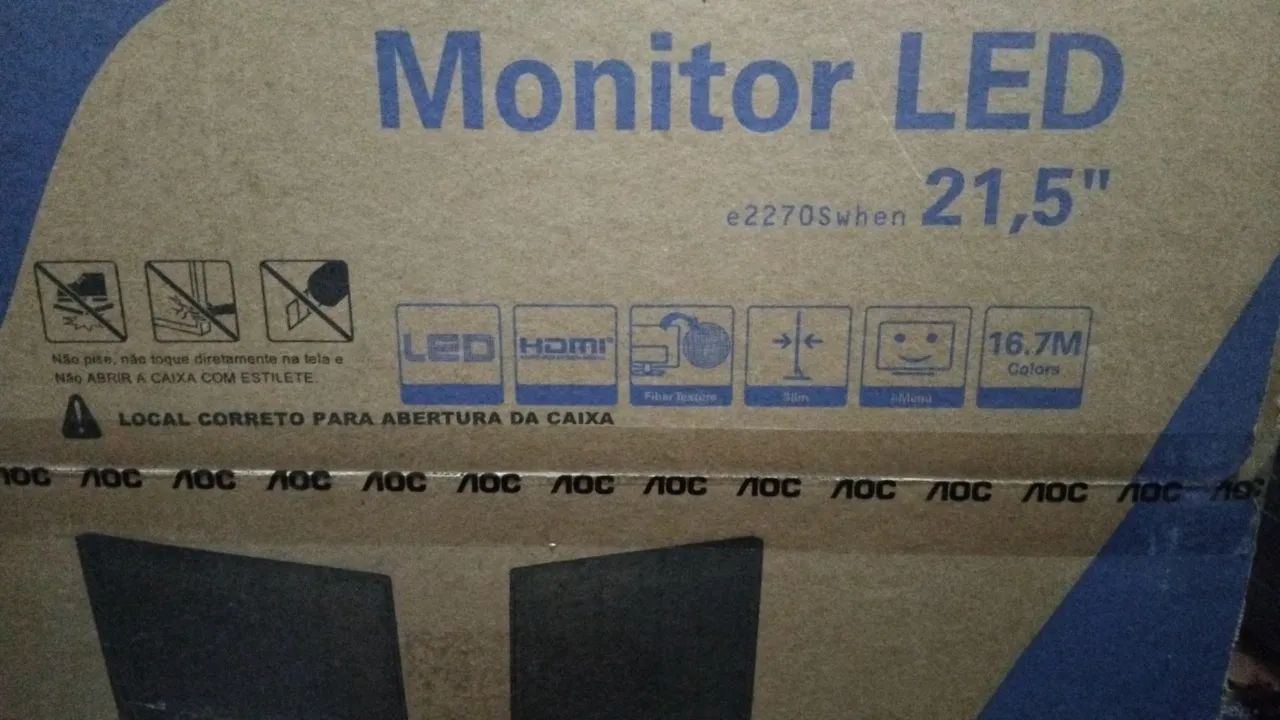 Monitor oac 21.5 polegadas novo na caixa falar com ivan * wtz aceita cartão  - Foto 2