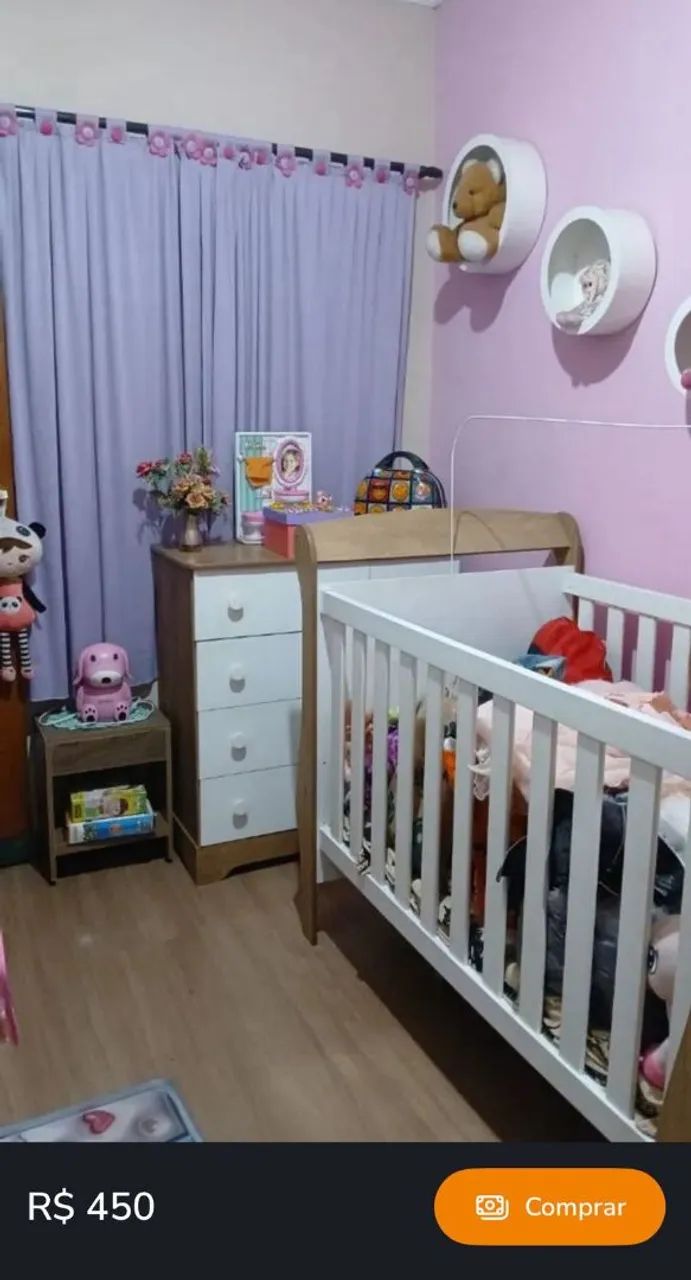 Vende-se berço semi-novo, sem nenhuma avaria 