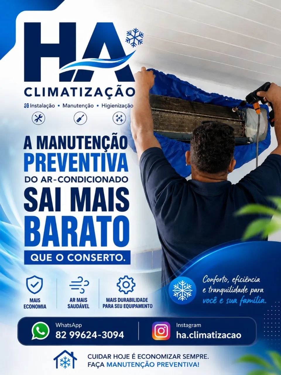 Limpeza e manutenção de ar condicionado 