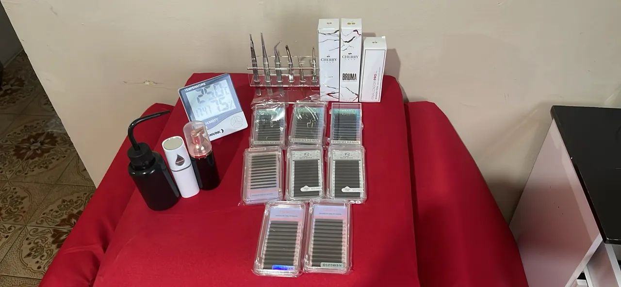 Kit completo extensão de cílios 