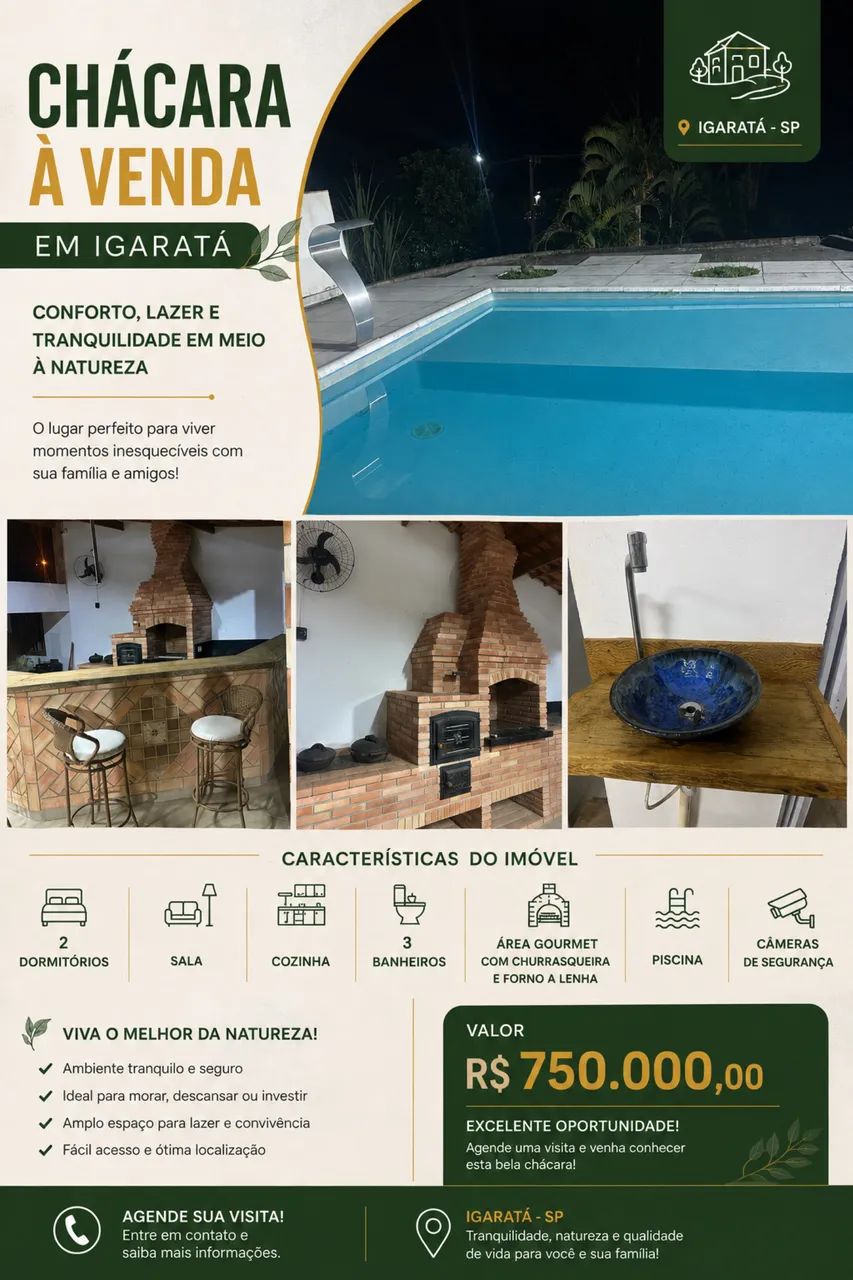 Vendo chácara em Igaratá 