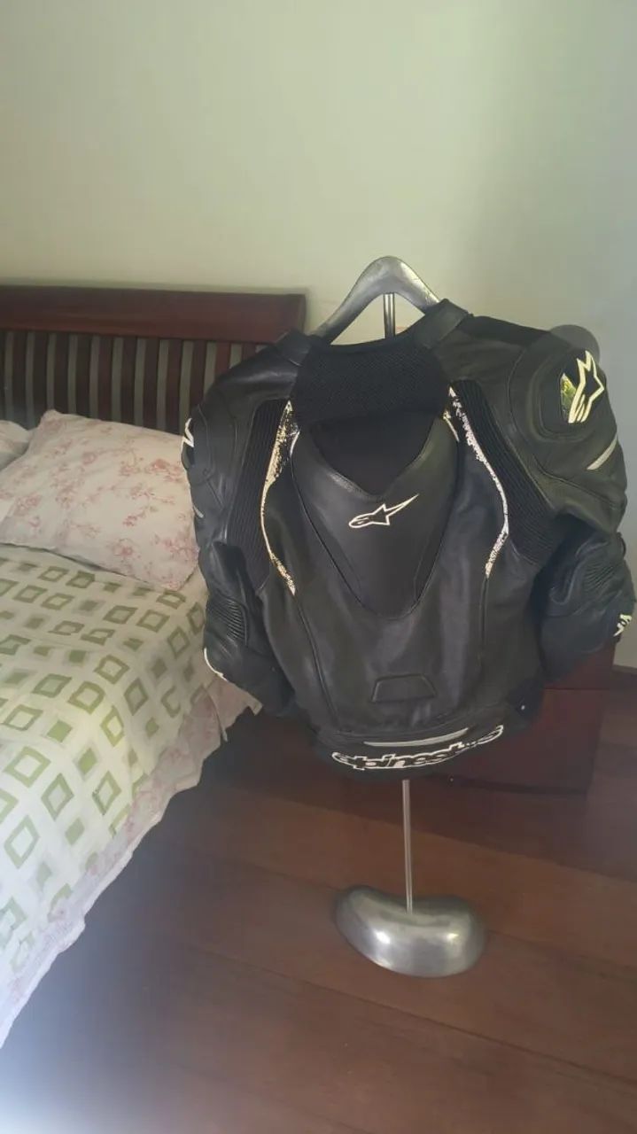 Roupa jaqueta Alpinestars Atem couro  - Foto 2