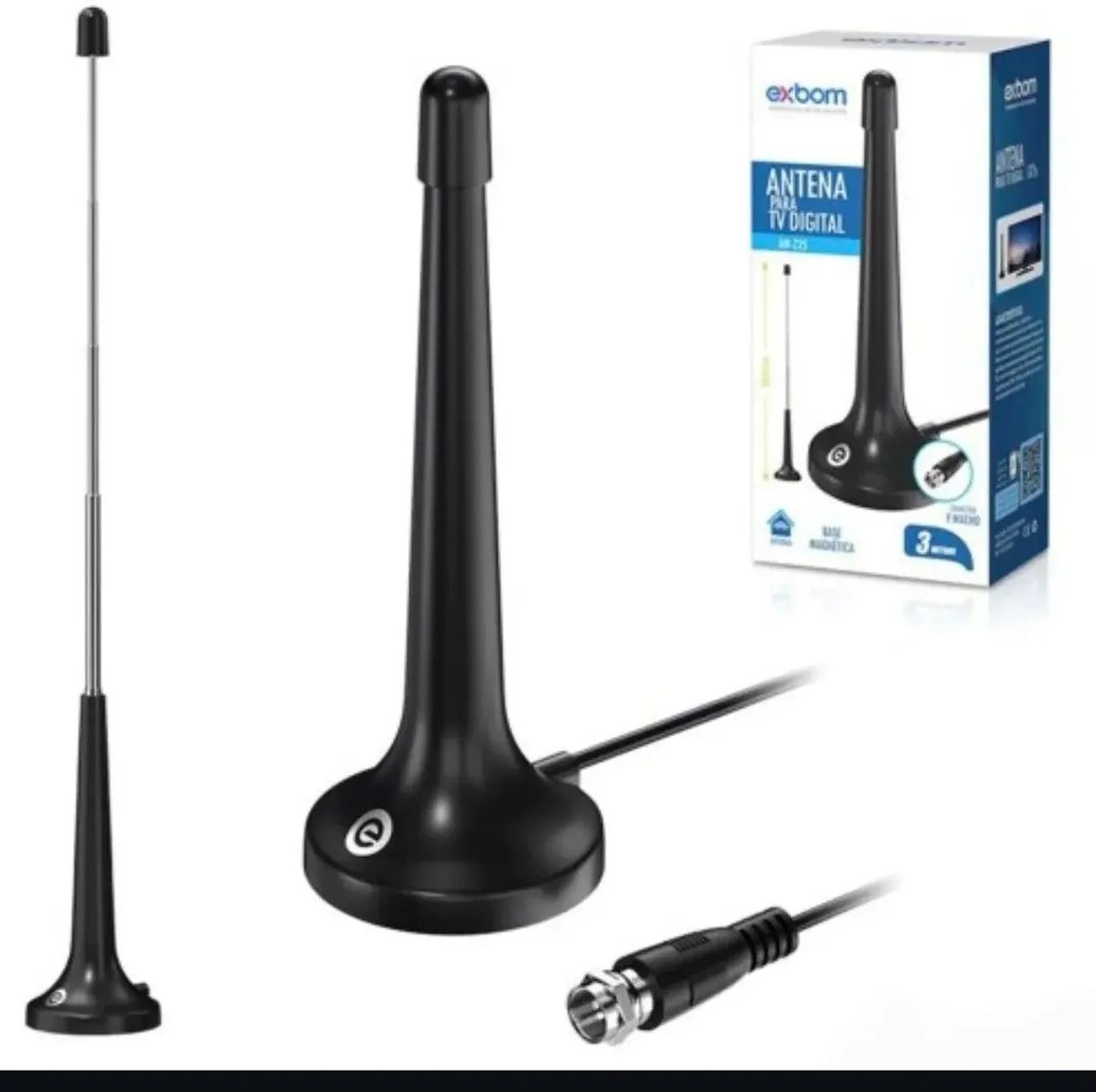 ANTENA DIGITAL HDTV 5D REF: AN-Z25 - Peças e Acessórios para TV