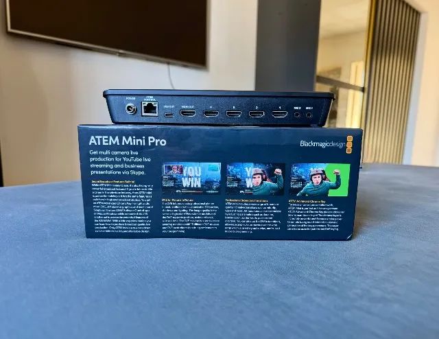 Mesa de Corte / Switcher Blackmagic ATEM Mini Pro HDMI - Perfeita - Foto 4
