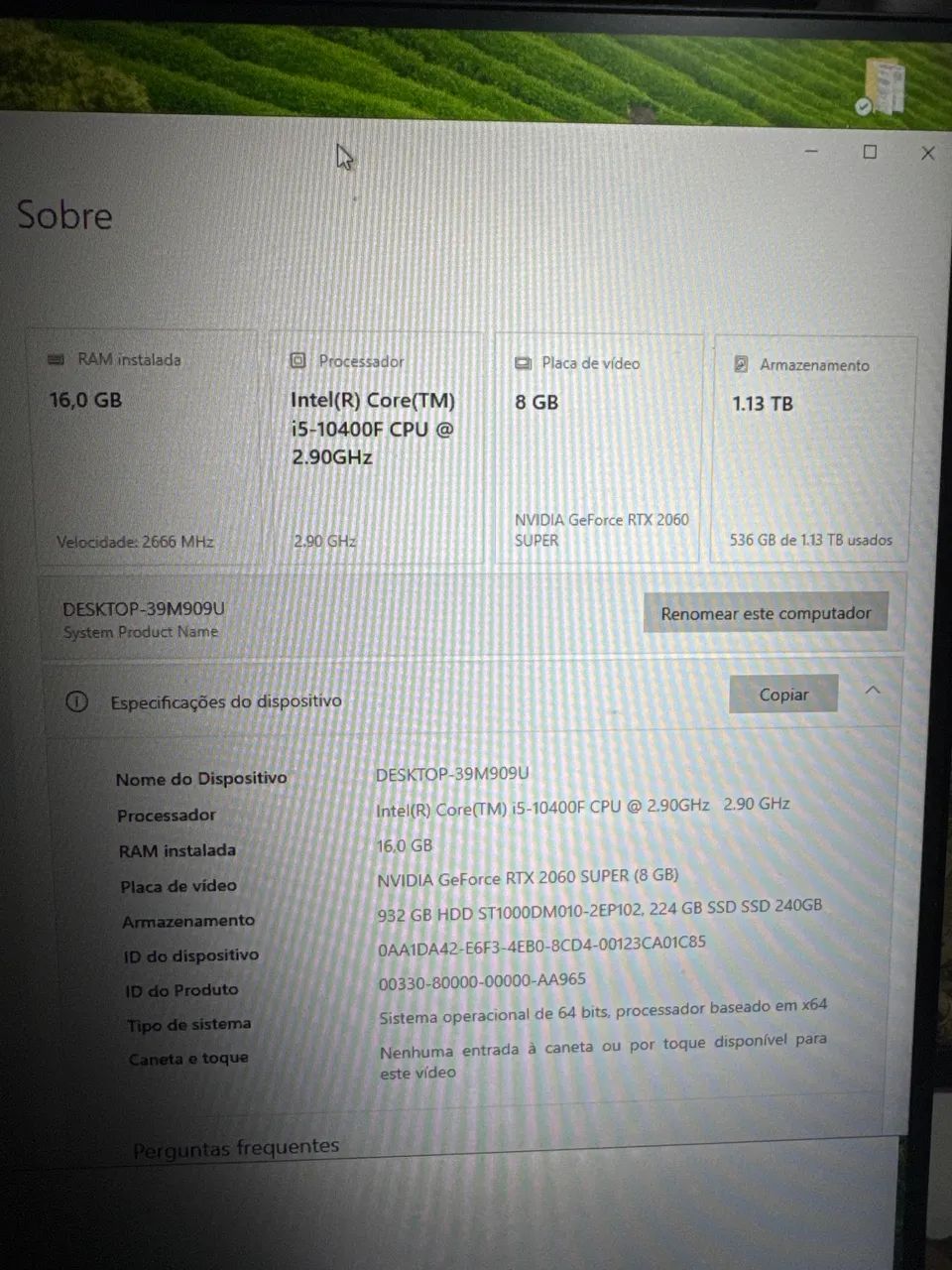 Pc gamer i5 10400f + RTX 2060 super + 16 gb ram - Foto 4