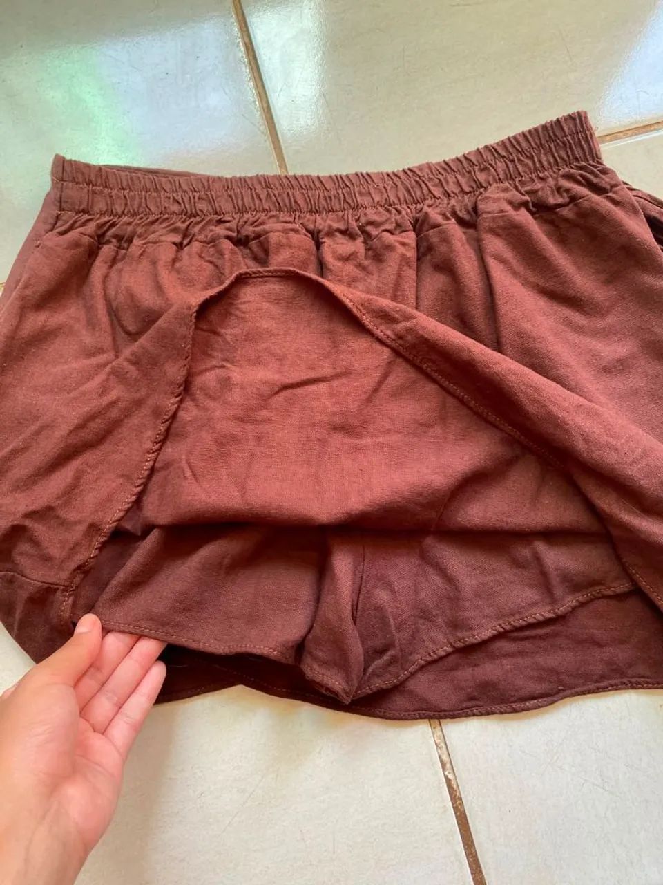 Short saia M desapego perfeito seminovo  - Foto 3