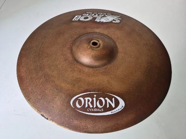 PAR PRATOS HI HAT ORION SOLO PRO MASTER de BRONZE 14