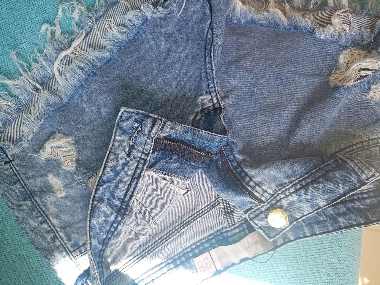 Short jeans feminino Morena Mulata número 38 e 40 - Foto 3