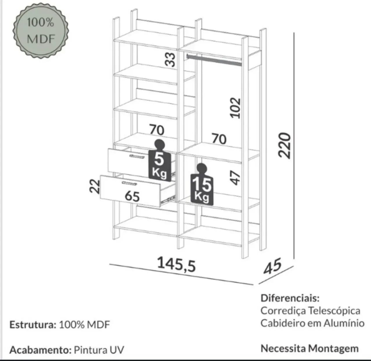 Guarda Roupa  - Foto 3