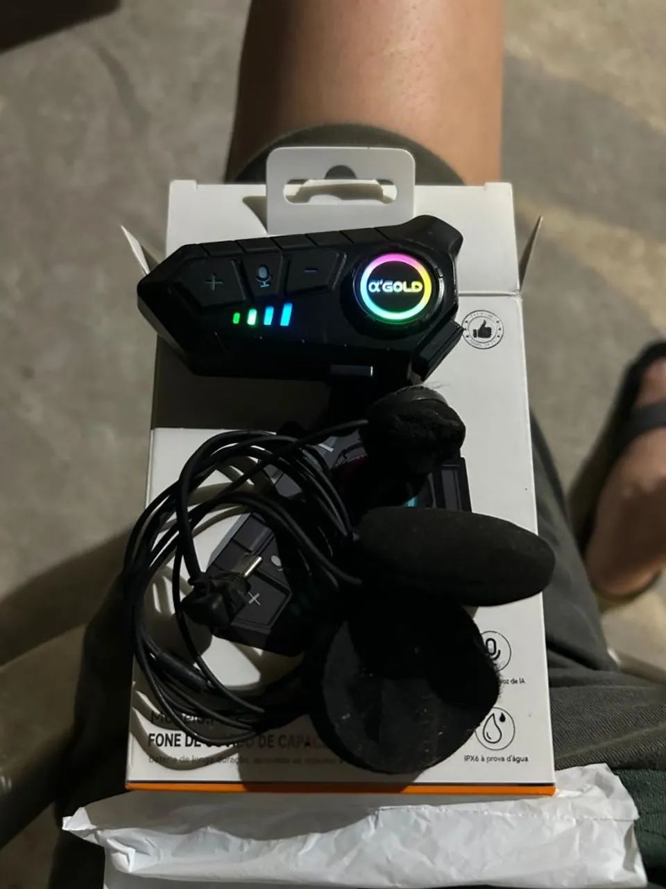 Fone bluetooth para capacete 