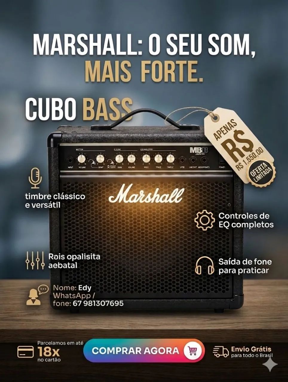 Caixa Marshall Bass - Foto 5