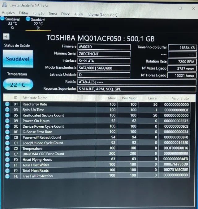 HD 500gb 2.5' Toshiba - Foto 3