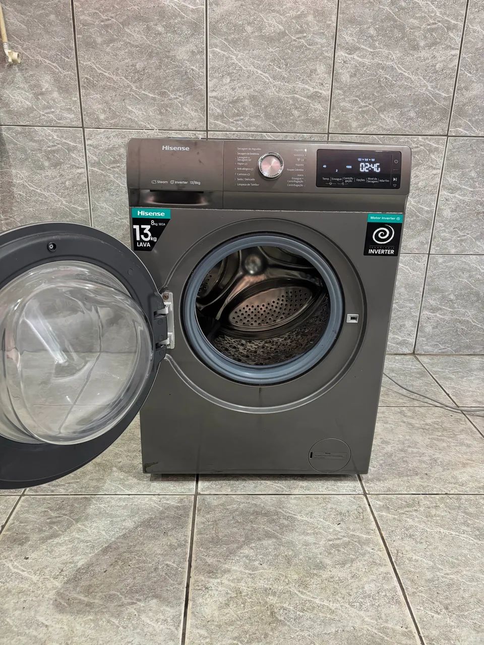 LAVA E SECA HISENSE INOX 13KG - Foto 5