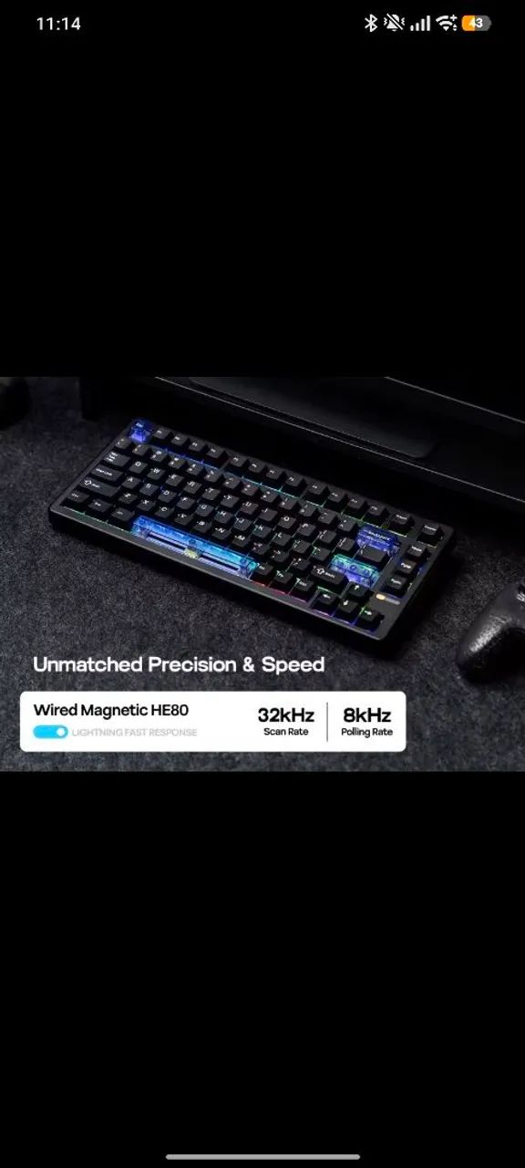 Teclado highend magnético epomaker he80