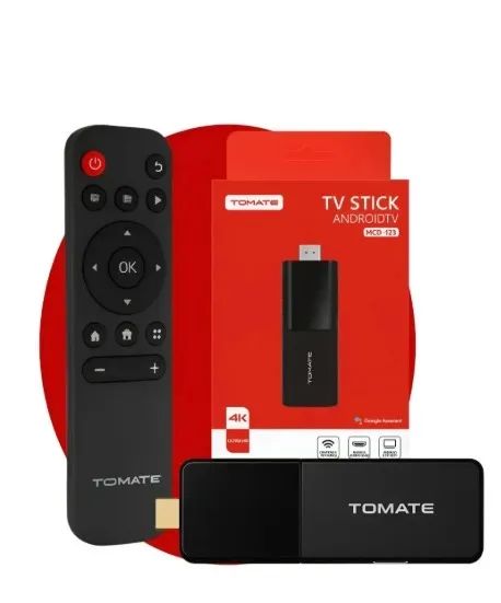 Tv Box Stick Tomate 4K com controle remoto