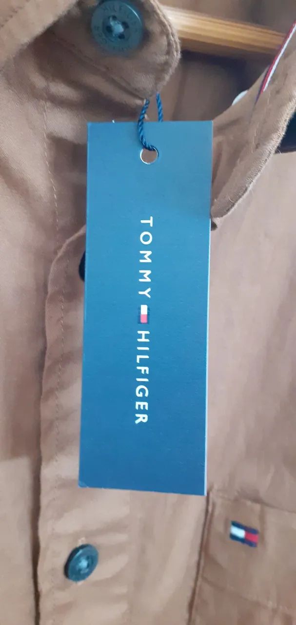 Camisa Tommy Hilfiger Marrom ORIGINAL - Foto 4