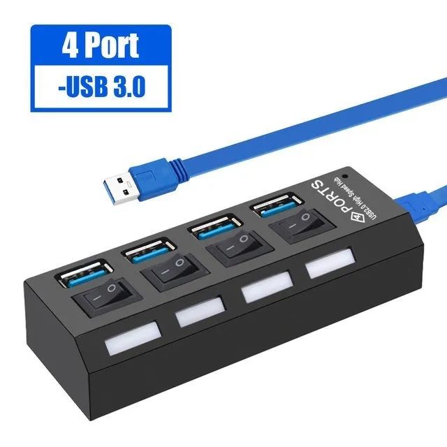 HUB Com 4 Portas USB 3.0 - Foto 2