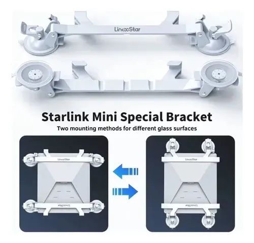Suporte Para Starlink Com 4 Ventosas Linkstar - Foto 3