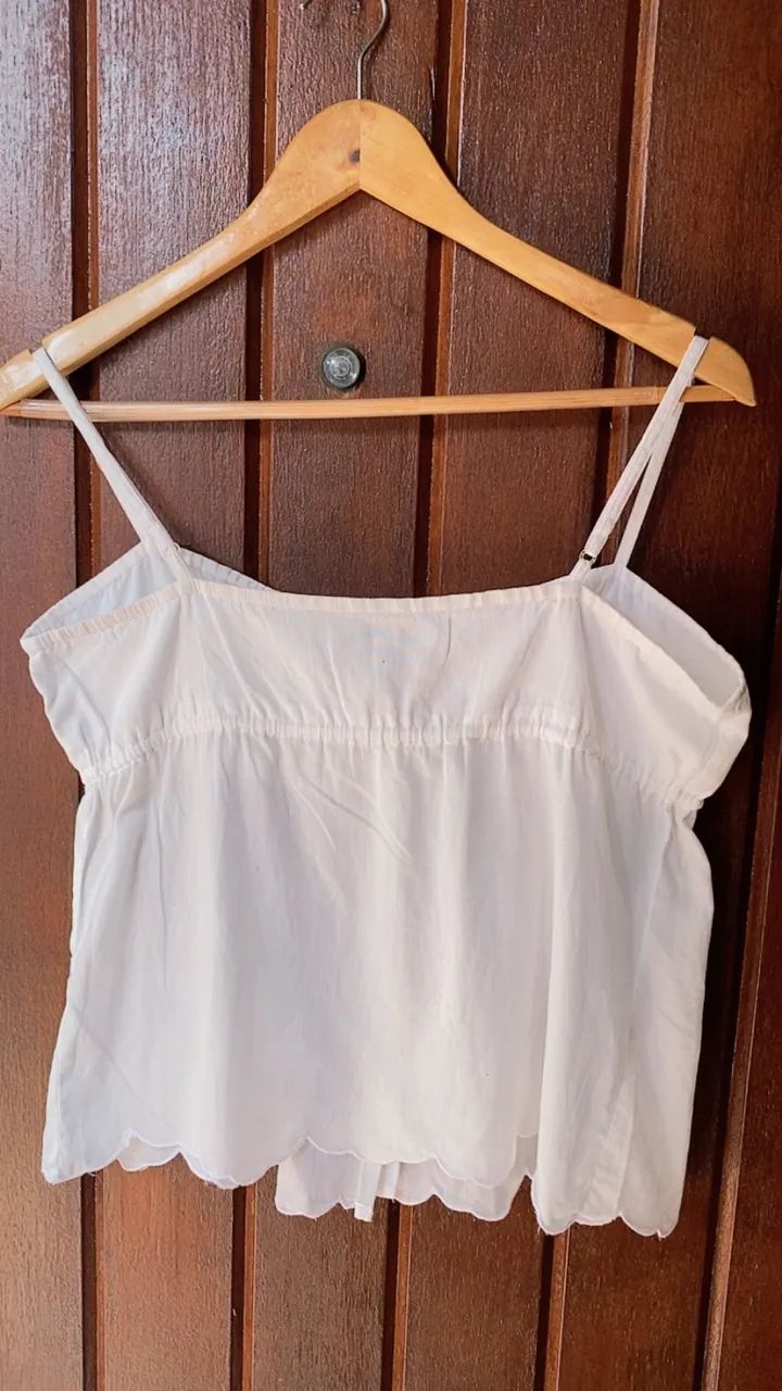 Blusa Zara  alcinha com cristais TAM L - Foto 2