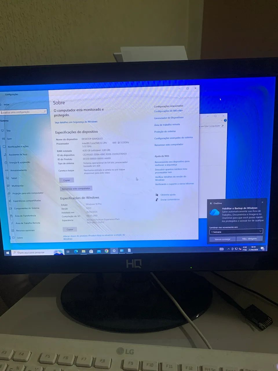 Gabinete Intel core I5 4gb ram - Foto 3