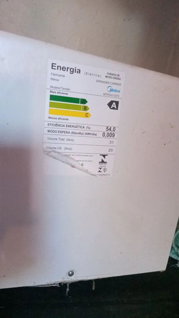 Vendo micro-ondas com defeito marca mídia  - Foto 2