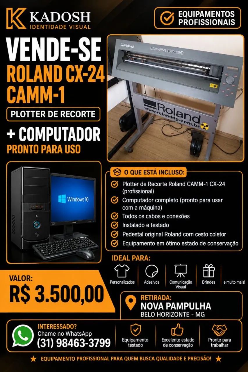 Plotter Roland CAMM 1 CX 24 72cm