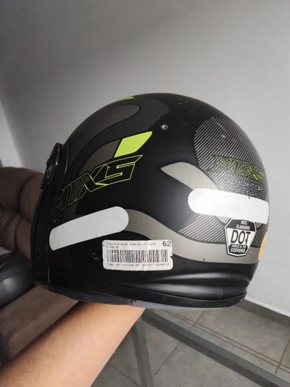 Capacete de Moto Escamoteável Mixs Gladiator Articulado - Foto 7