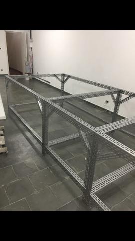 Mesa de corte / bancada 4,00 m colunas L 5 - Foto 2