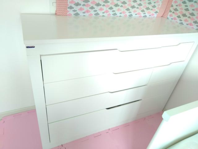 Cômoda Infantil Cléo Branco Acetinado - Carolina Móveis