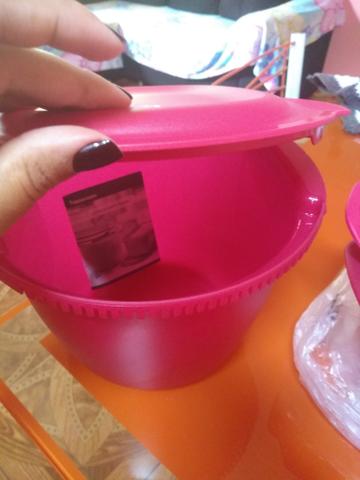 As duas Tupperware uma de arroz e a outra de macarrão pra microondas da Tupperware - Foto 3