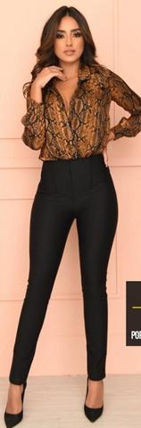 Camisa body animal print P - Foto 6
