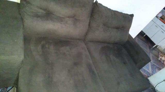 Sofá retratil 3 lugares Suede Phormatta - Foto 4