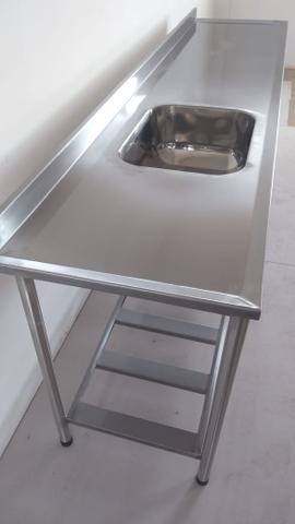 Pias grande gradeada 100% inox qualidade excelente