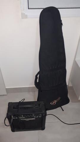 Guitarra les paul memphis tagima com cubo - Foto 4