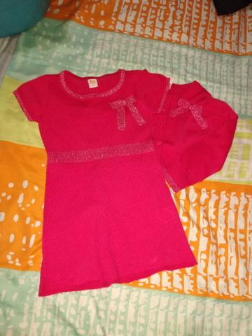 Conjuntinho vestido e casaquinho