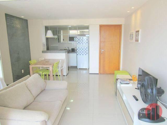 Apartamento todo mobiliado com 2 dormitórios para alugar, 57 m² por R$ 2.000/mês - Cidade - Foto 15
