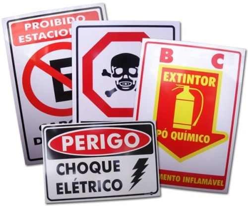 Placas de Sinalização e Informativas em PVC Com Qualidade É Aqui