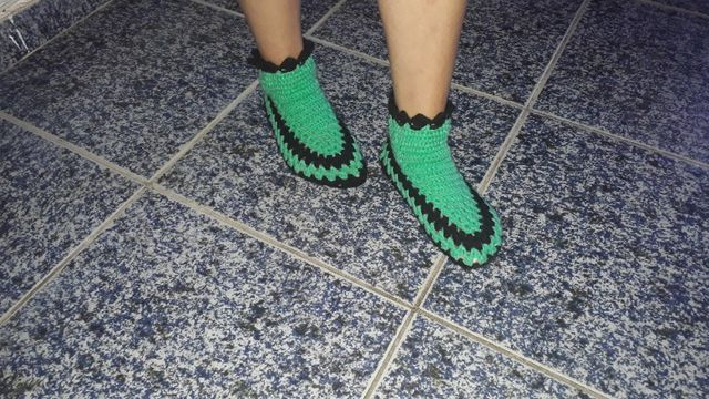 Botinha de crochê