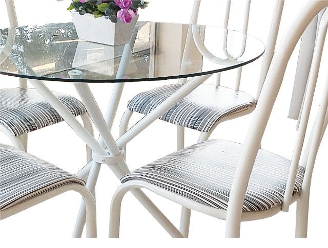 Novo conjunto de mesa vidro c/4 cadeiras Pratic = Entrega + montagem grátis! - Foto 4