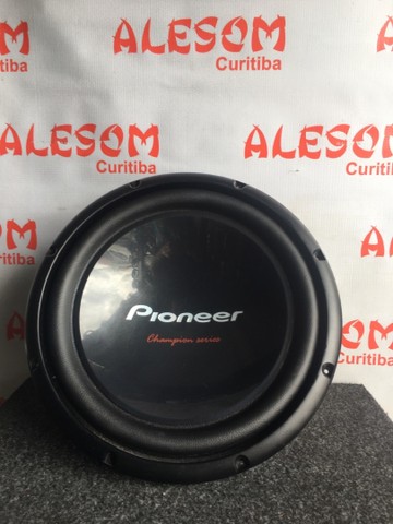 Subwoofer Pioneer 12´ TS-W309D4 Bobina única 4 Ohms 400 wts RMS