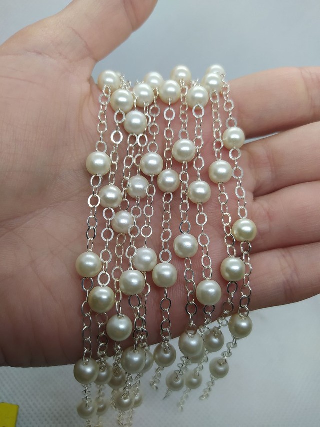 10 Pulseiras com pérola Banhada a Prata 925 - Foto 3