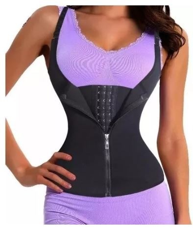 Cinta feminina com 2 camadas zíper alça colete - nova - Foto 5