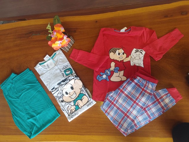 Pijama turma da mônica 