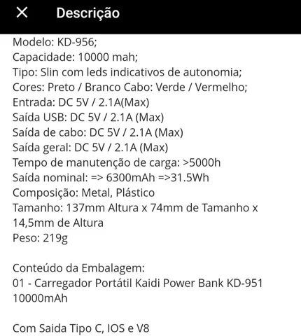 Power Bank - Pineng 10000mah - Foto 4