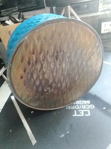 Cachepôs antigo de metal  27 x 15 - Foto 4