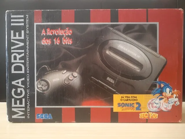 mega drive japones com jogo sonic - Videogames - Jardim América