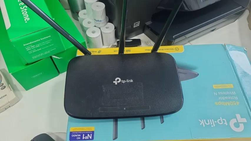 Roteador Wireless Tp-link TL-WR940N 450mbps - 3 Antenas 5 Portas