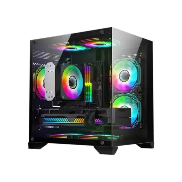 Gabinete Gamer Hayom GB1790 *Com 4 Fans Rgb Controlável* - Micro-ATX e Mini-ITX - WZetta