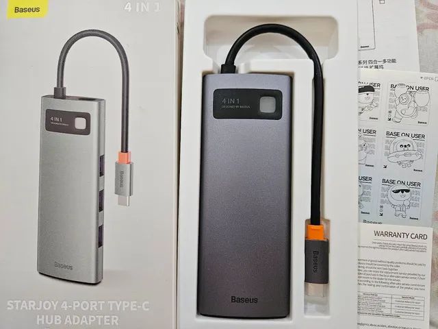 Hub USB 4 em 1 Baseus 