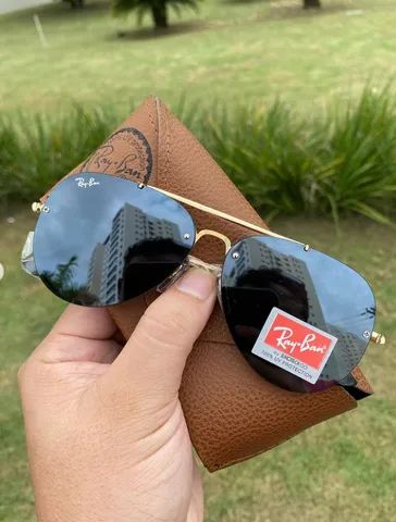 Óculos Ray-Ban Aviador Blazer Gold